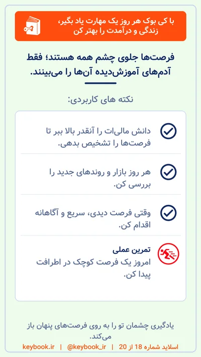 تمرین های کتاب افزایش هوش مالی رابرت کیوساکی